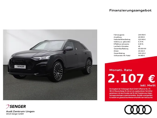 SQ8 TFSI Digitales Cockpit Navi LED 