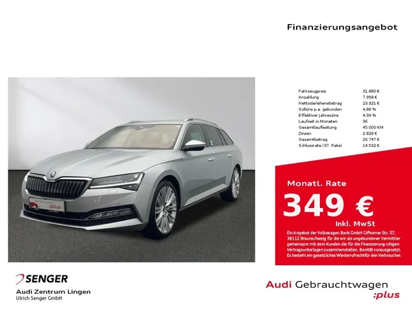 Superb Combi Style 1.4 TSI iV DSG Navi Matrix 