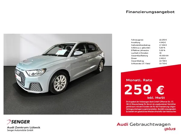 A1 Sportback 25 TFSI Sitzhzg. digi Cockpit 