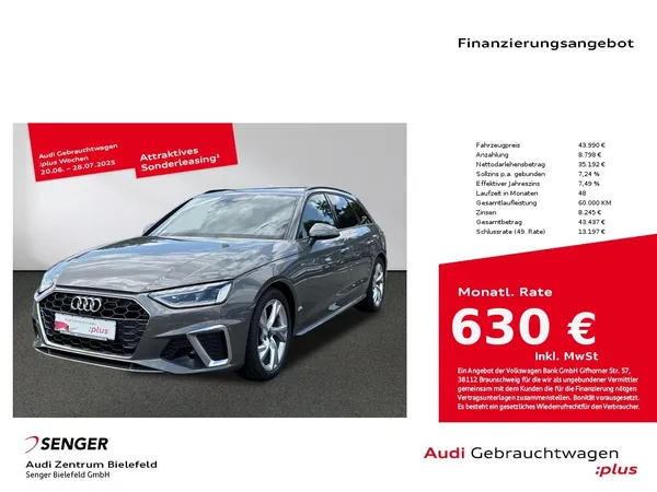 A4 Avant S line 35 TDI S tronic MMI LED AHK 