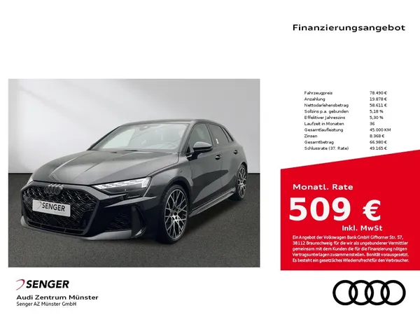 RS3 Sportback ABT Umbau S tronic Navi Kamera Mat