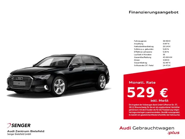 A6 Avant Sport 50 TDI quattro LED Panorama AHK 