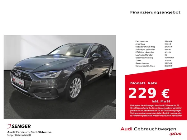 A4 Avant 40 TFSI Businesspaket ACC Rückfahrk. 