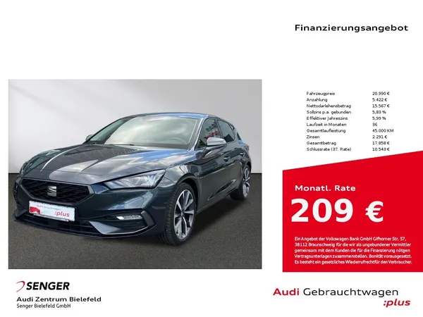 Leon FR 1.5 eTSI DSG Navi CarPlay LED Sitzhzg. 