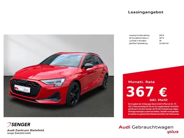 A3 Sportback Advanced 35 TFSI MMI AHK Stylepaket
