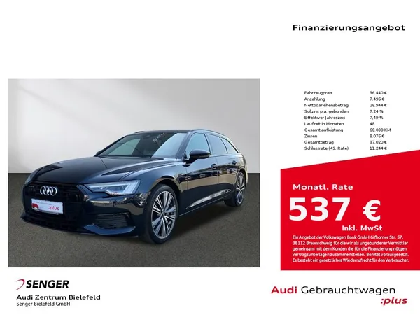 A6 Avant Design 45 TDI quattro MMI Matrix Pano. 