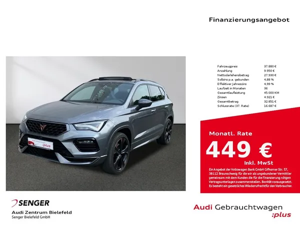 Ateca 2.0 TSI DSG 4x4 CarPlay LED AHK Panorama 
