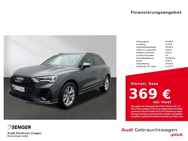 Q3 S line 35 TFSI Audi connect MMI LED Sitzhzg. 