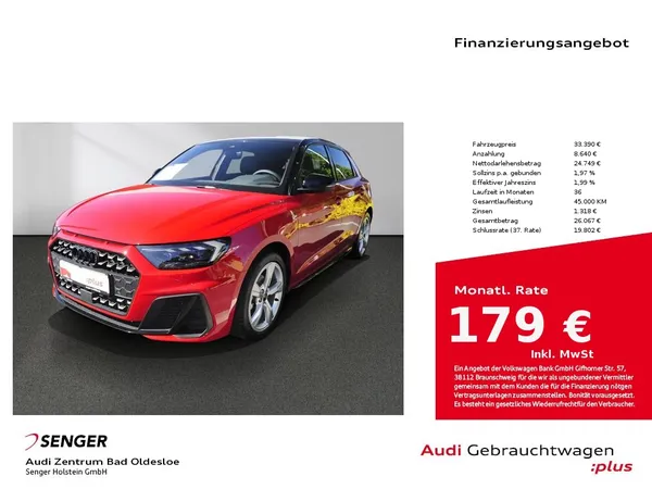 A1 Sportback S line 30 TFSI Optikpaketplus SONOS