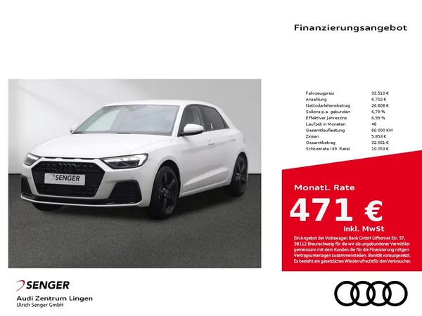 A1 Sportback advanced 30 TFSI Optik-Paket Navi 