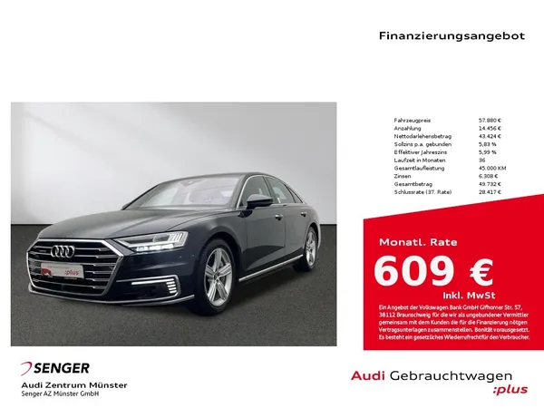 A8 60 TFSI e quattro MMI Matrix B&O HUD 