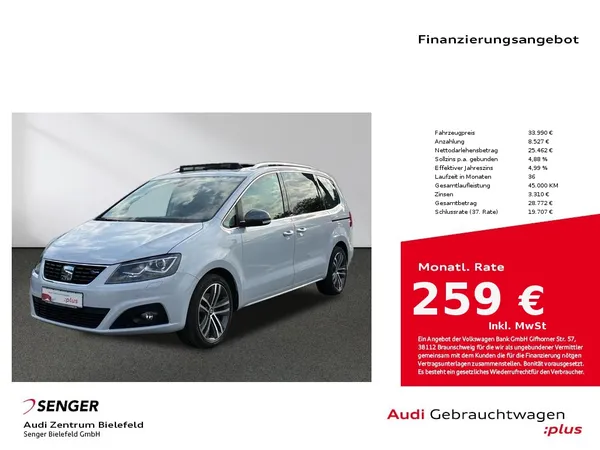 Alhambra XCELLENCE 1.4 TSI Navi Pano AHK FR-Line