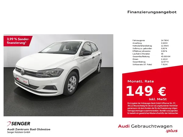 Polo 1.0 MPI Trendline PDC GRA Bluetooth 