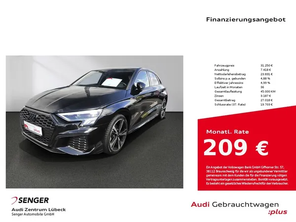 A3 Sportback 35 TFSI S line Navi LED PDC Sitzh. 