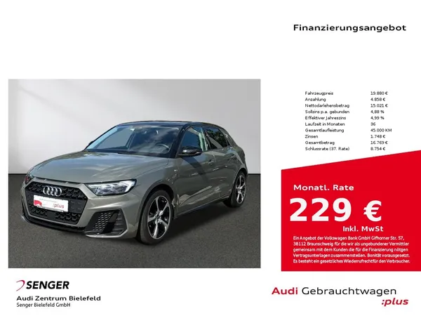 A1 Sportback 25 TFSI MMI LED Audi Phone Box 
